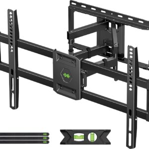 USX Mount Full Motion TV Wall Mount for Most 42-90 inch Flat Screen/LED/4K, TV Mount Bracket Dual Swivel Articulating Tilt 6 Arms, Max 16" Wood Studs, VESA 600x400mm, Holds up to 132lbs